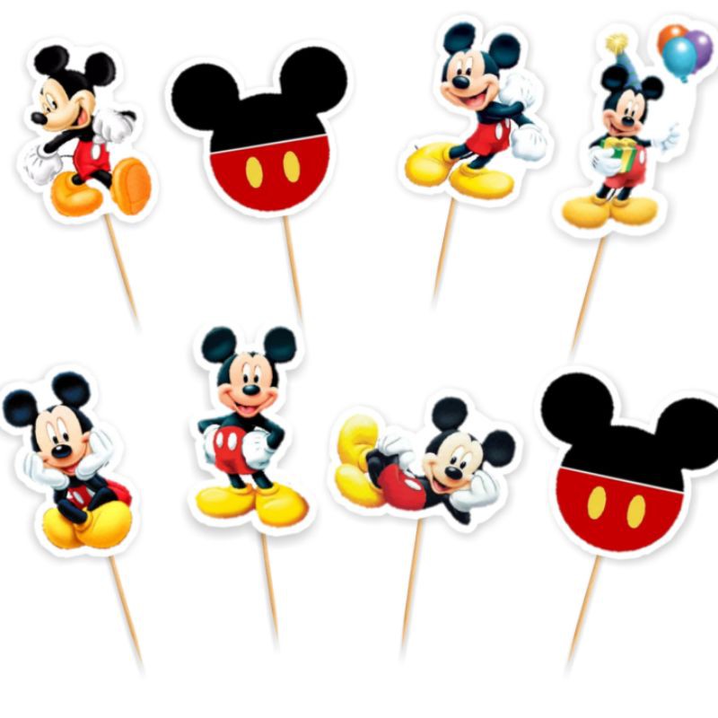 Disney Mickey Mouse Cupcake Cake Toppers 15pcs/packsvN | Lazada PH