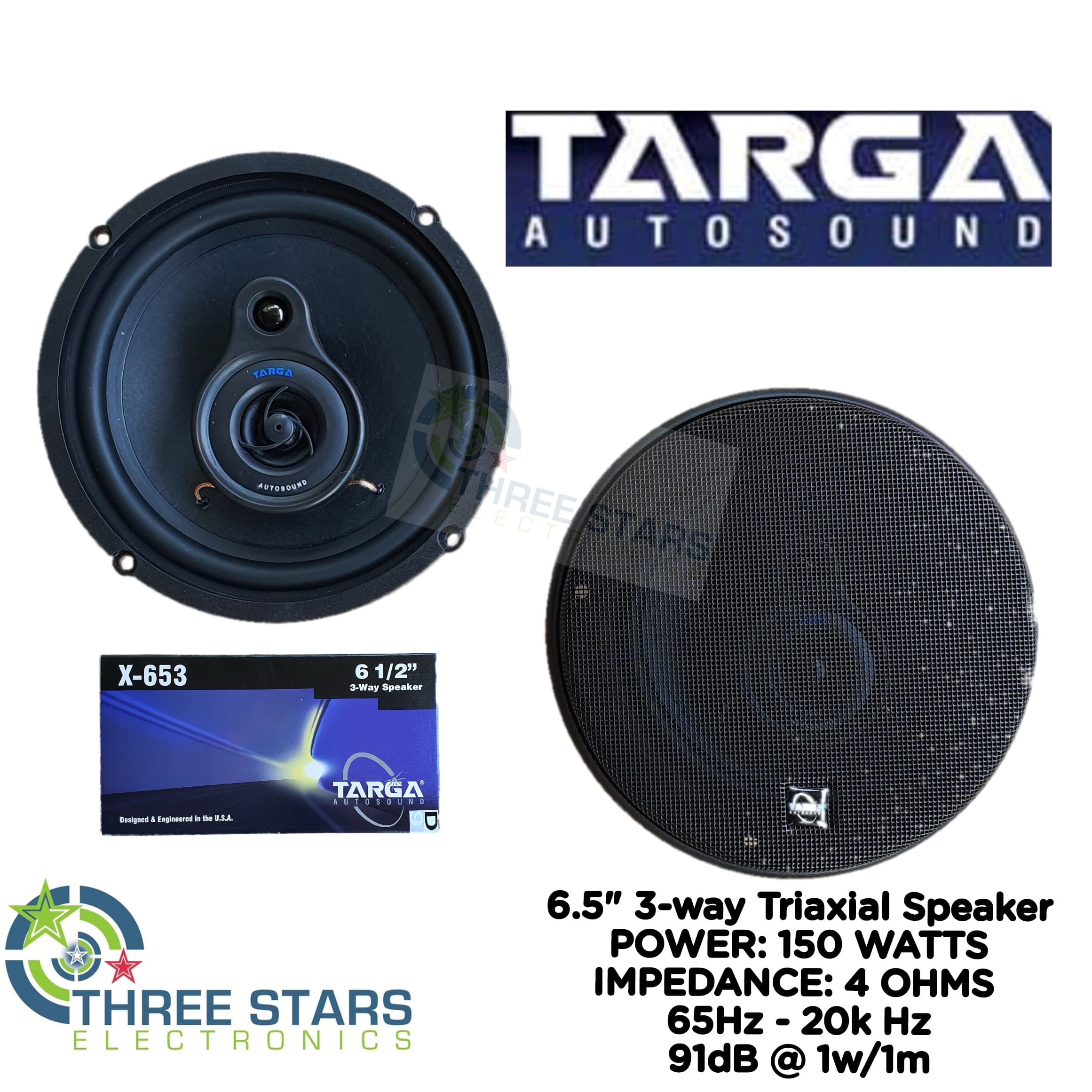 targa 3 way speakers