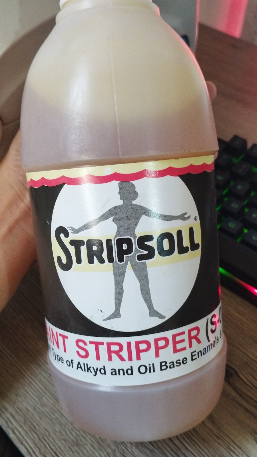 Stripsoll 1 Liter Plastic Bottle Stripsol Paint Remover (Alis Pintura