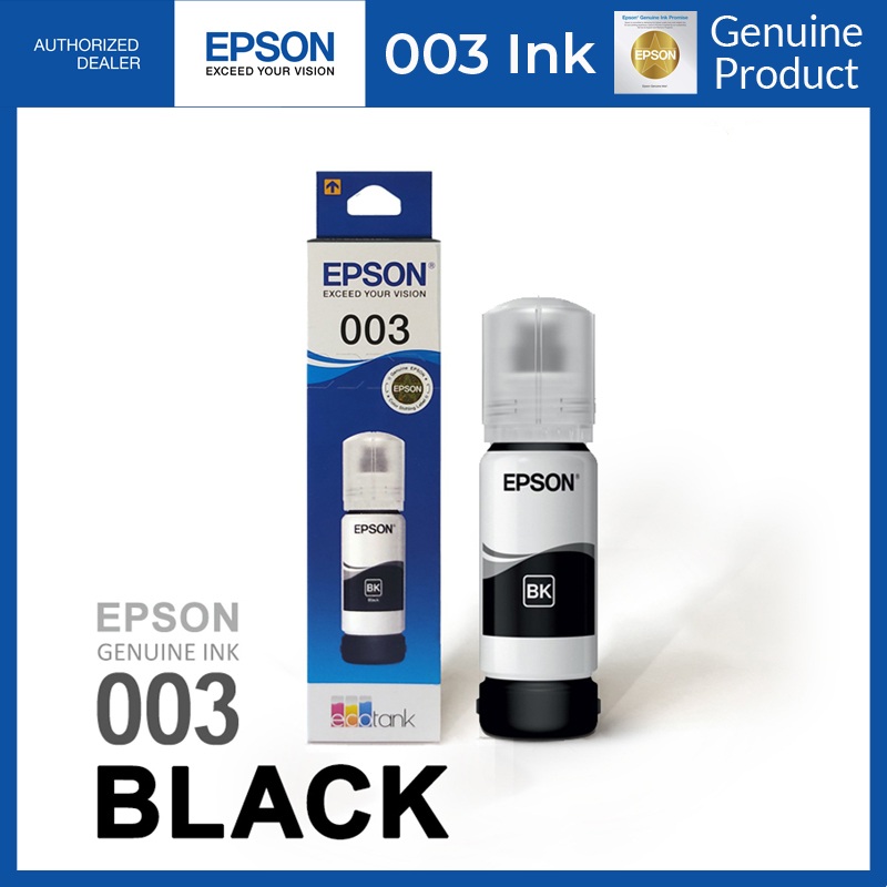 Epson 003 Ink Black Cyan Magenta Yellow Brand New Original Ink Bottles One Set For L1110 L3110 1351