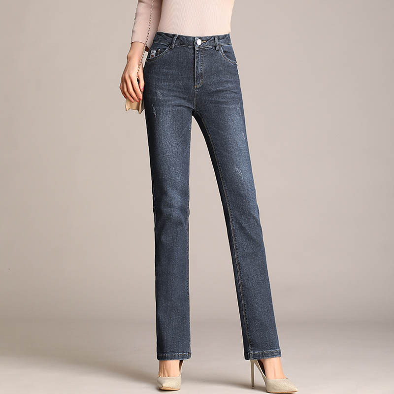 ladies high waisted stretch jeans