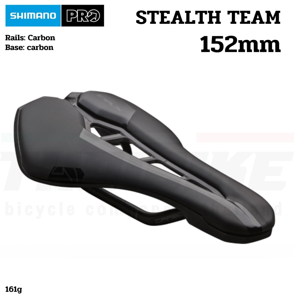 [COD]Bicycle Saddle SHIMANO PRO STEALTH TEAM CARBON Black Rail | Lazada PH