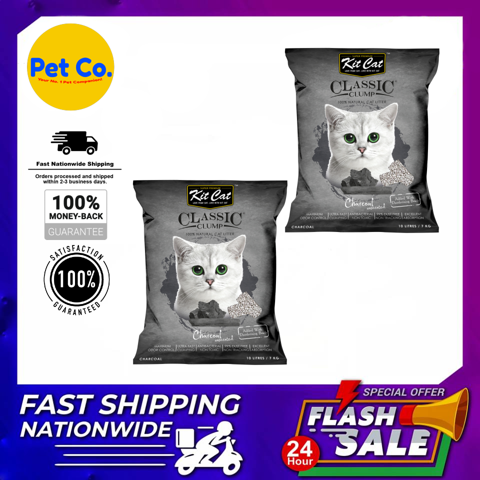 Kit Cat Zeolite Charcoal Fragrance Free Cat Litter Kit Cat