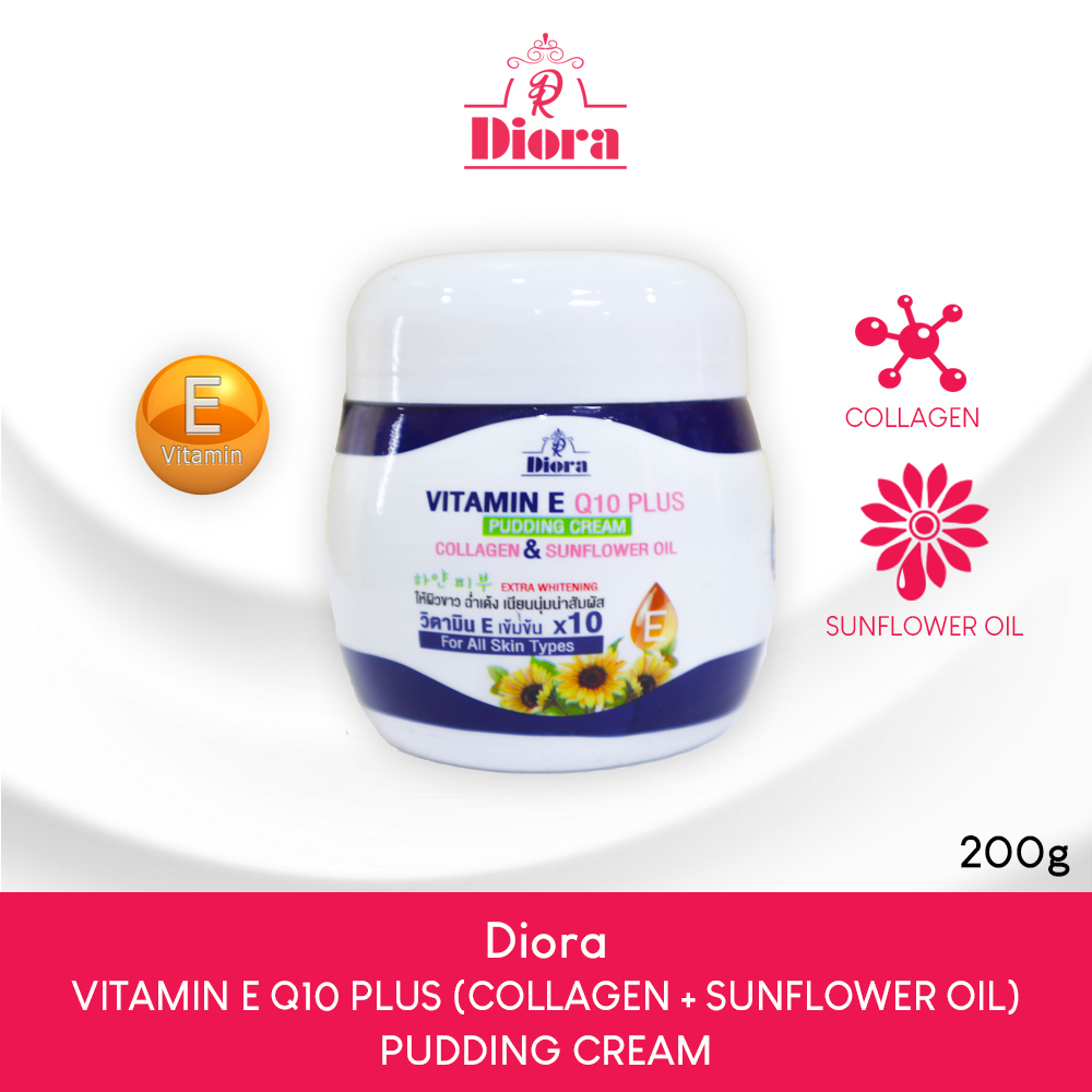 Original Vitamin E Q10 Plus Collagen & Sunflower Oil Pudding Cream 200g