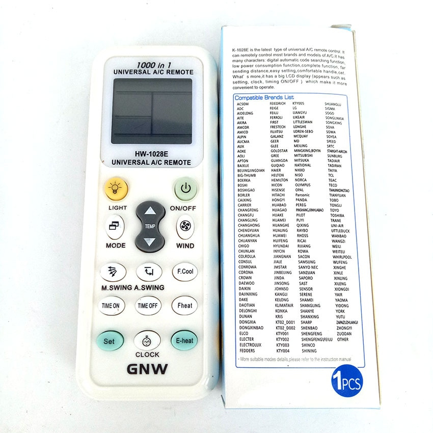 NEW Remote Control HW-1028E Universal A/C Air Conditioner Fernbedienung