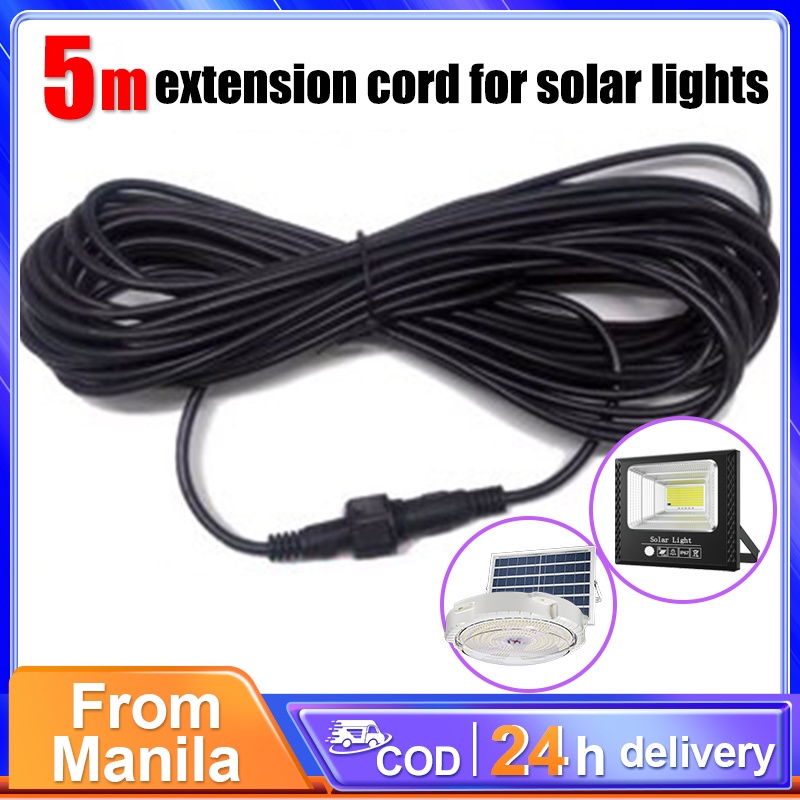 Ipower 5M Solar Light Extension Cord Solar Light Suitable for Solar