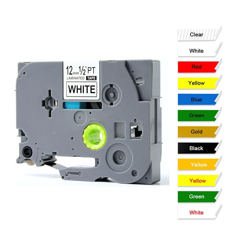 12mm tze label cassette tz231 tze231 tze221 laminated tape compatible brother tz211 tz label for brother p-touch label maker