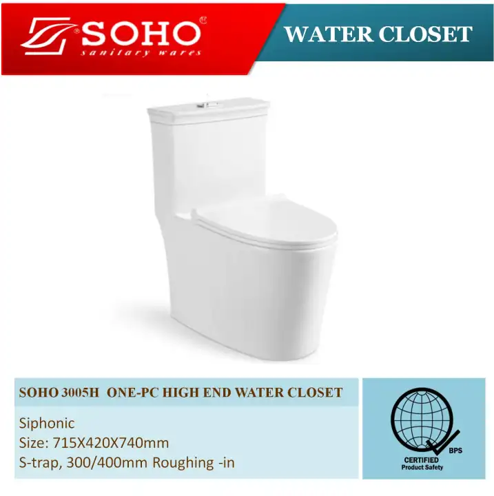 Soho 3005h One Piece High End Watercloset Lazada Ph