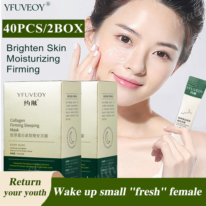 [20PCS/BOX] YFUVEOY Collagen Firming Sleeping Mask ORIGINAL mask skin care Antiaging anti