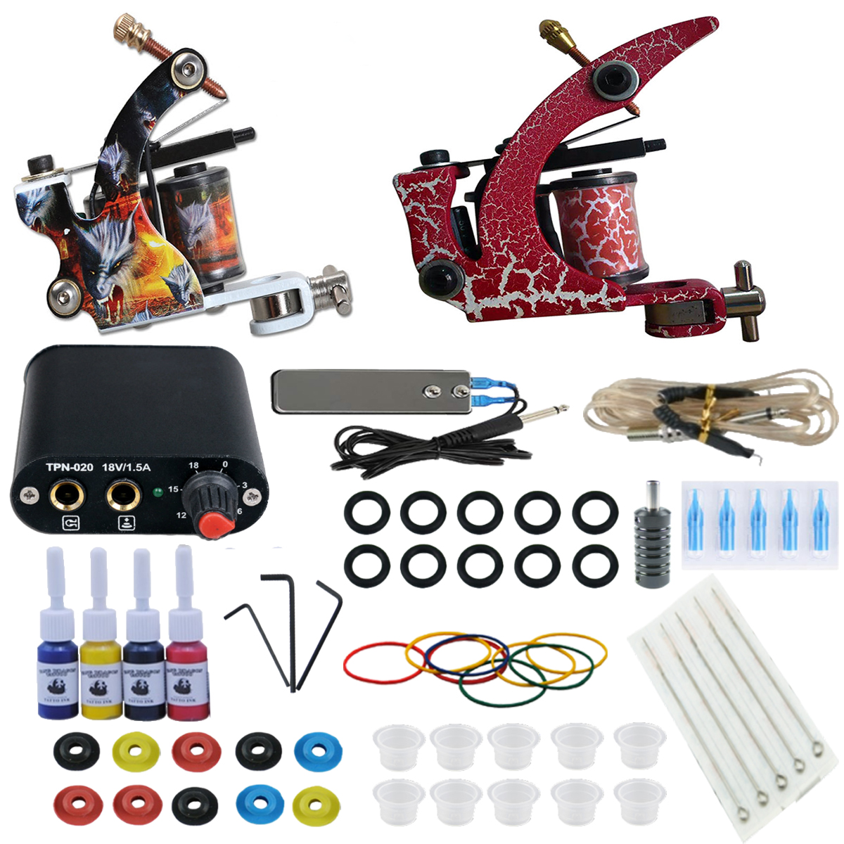 Guaranteed Tattoos ProfessionaDouble Machine Tattoos Set Cutting and