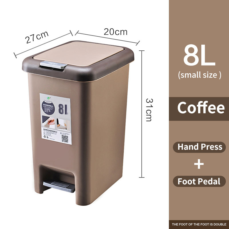 Bestseller 20L Trash Bin Foot Pedal Press Trash Can Multi purpose