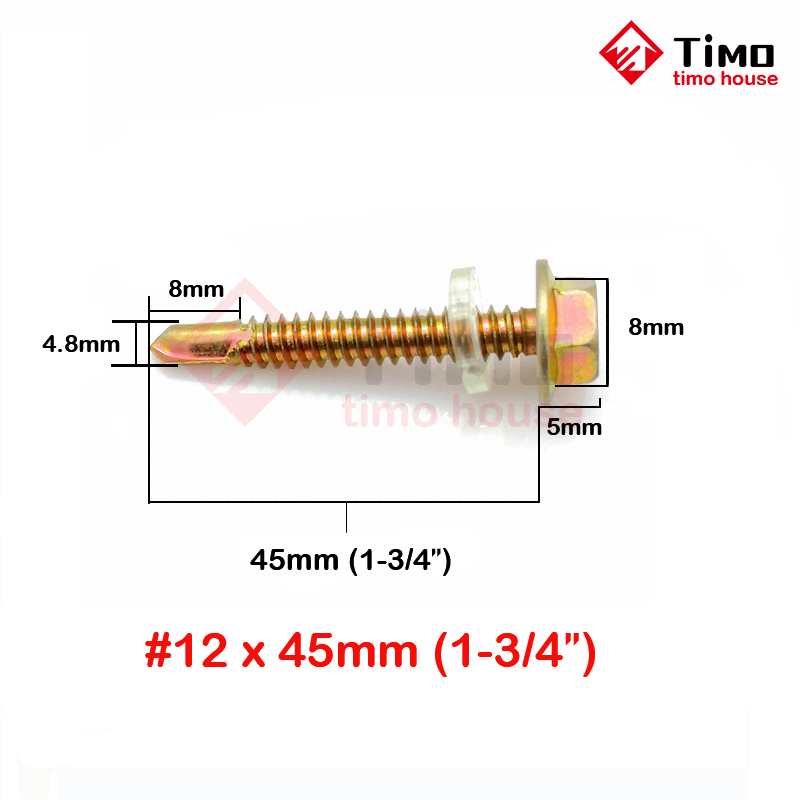 100pcs Metal Screw Tex Screw For Metal Texscrew For Steel Text Screws