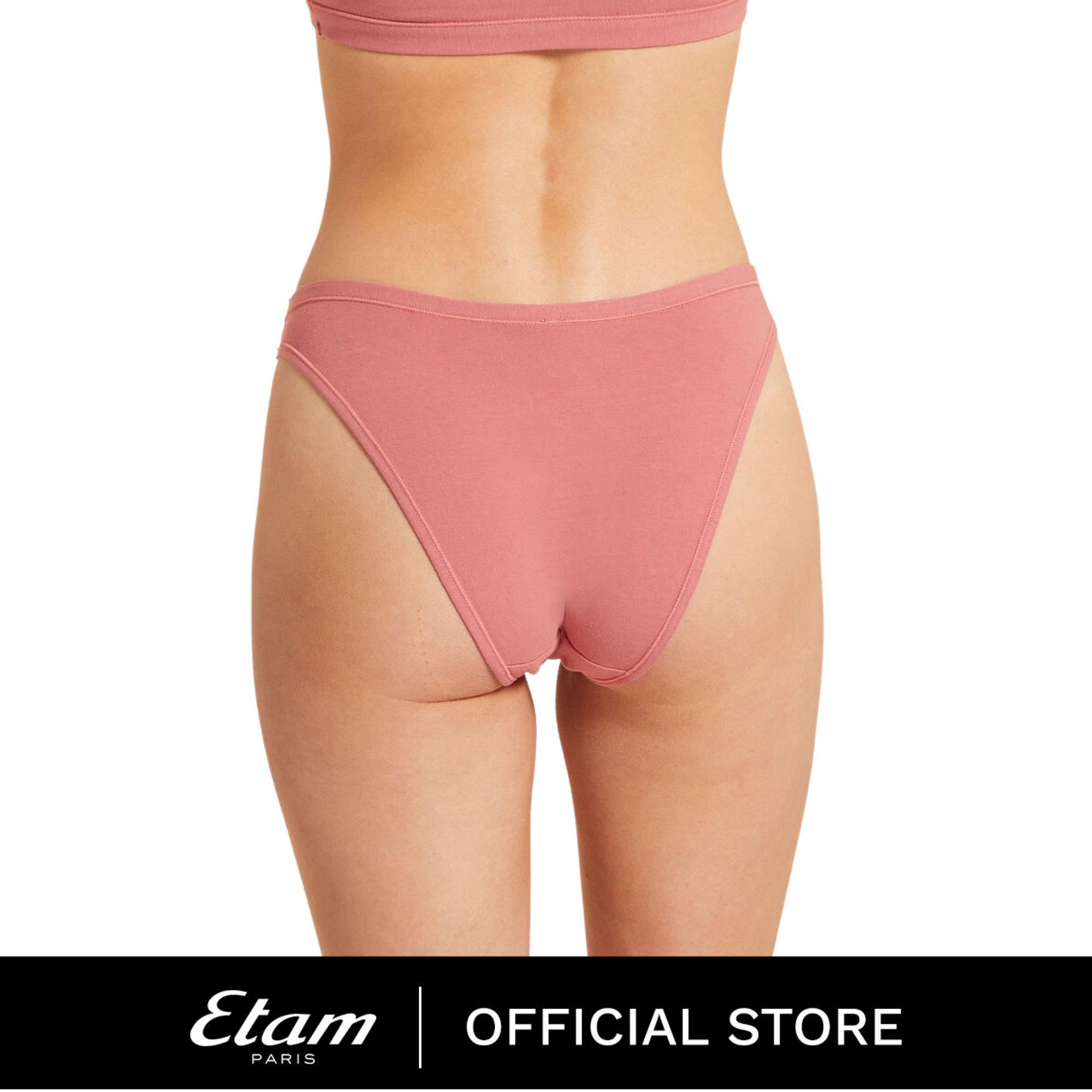 Etam 360 Stretchy Organic Cotton Hipster Panty - Coton Pink