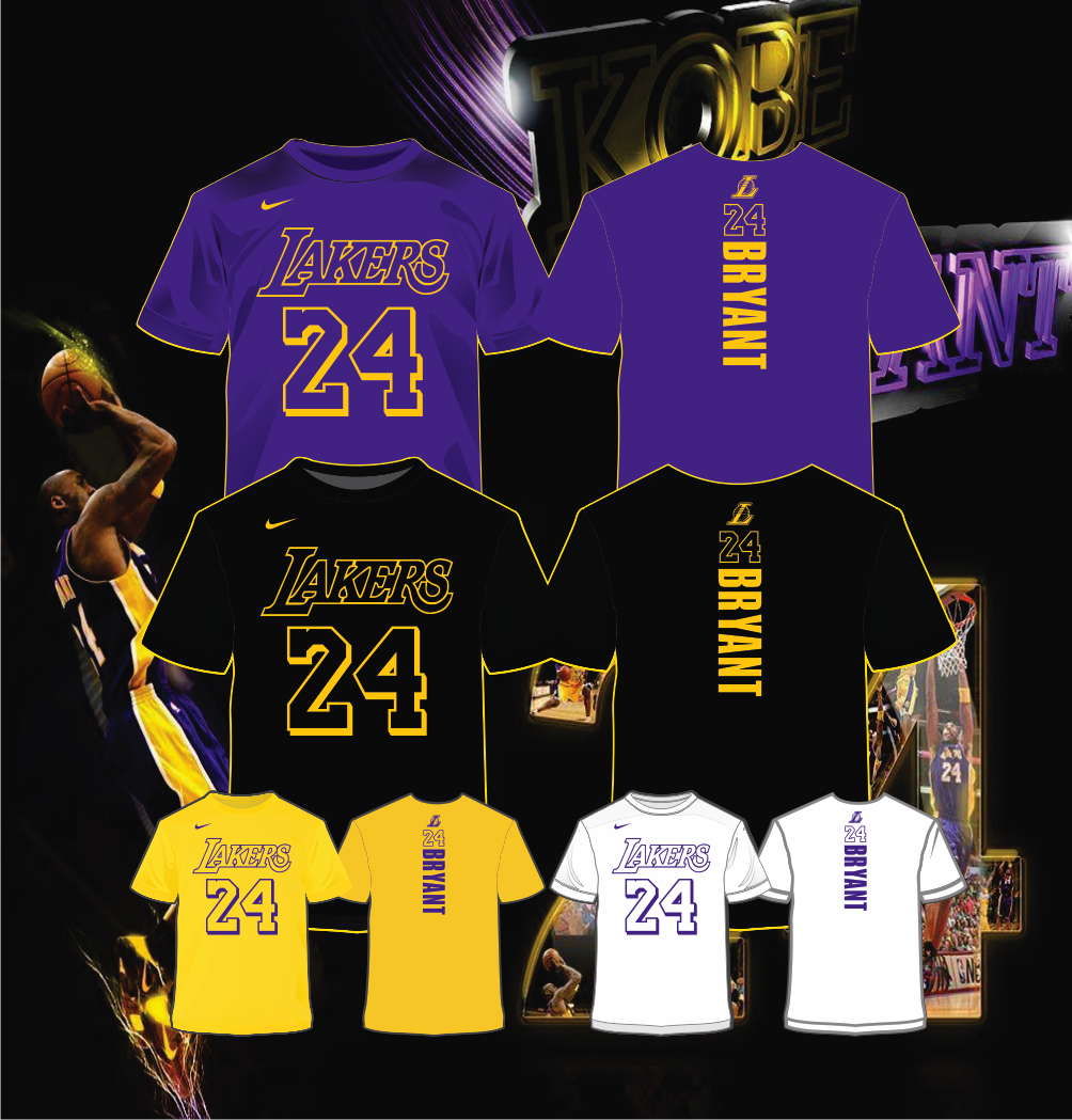 Los Angeles Lakers Kobe Bryant #24 T-Shirt