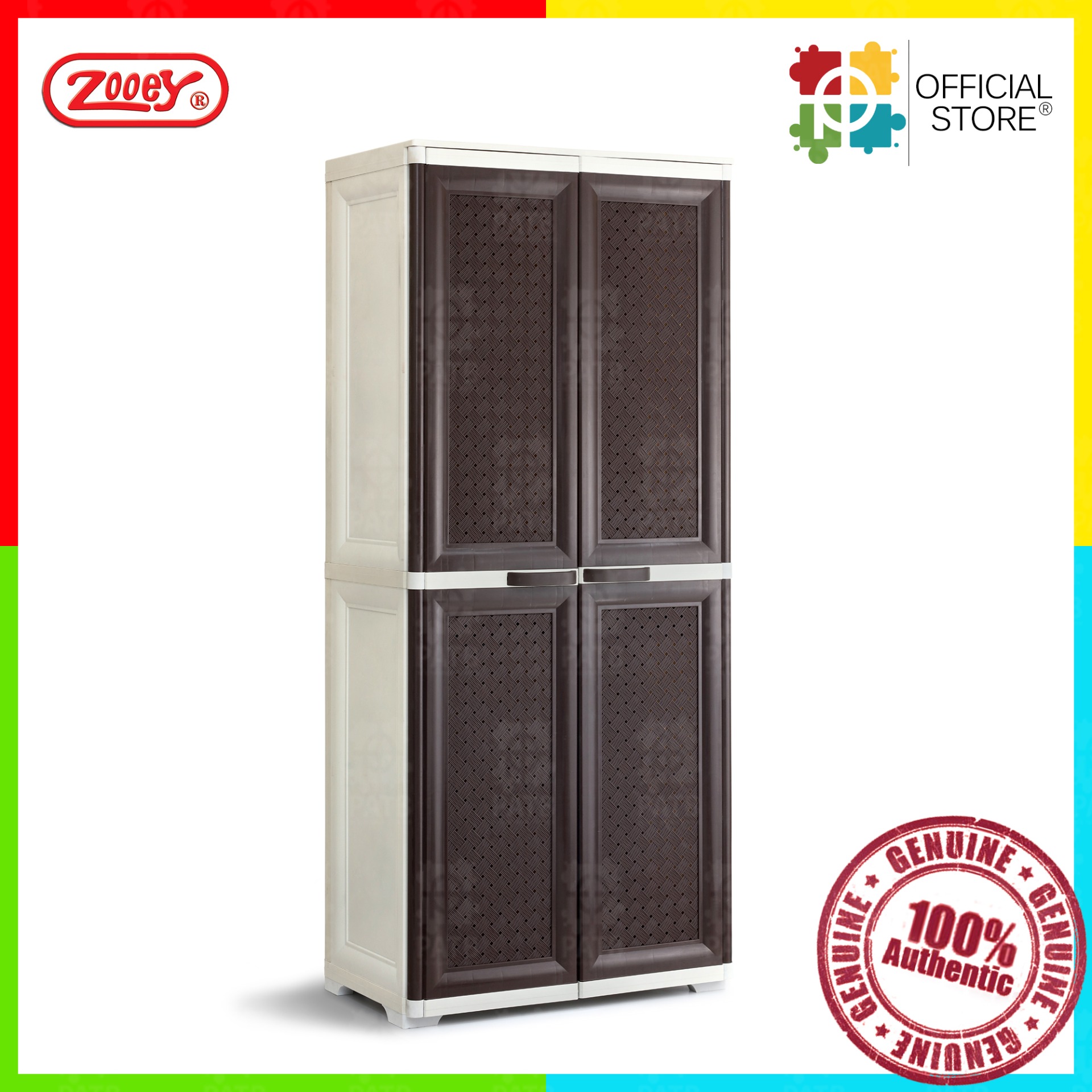 Zooey Elegant Rattan Wardrobe/Clothes Organizer Lazada PH