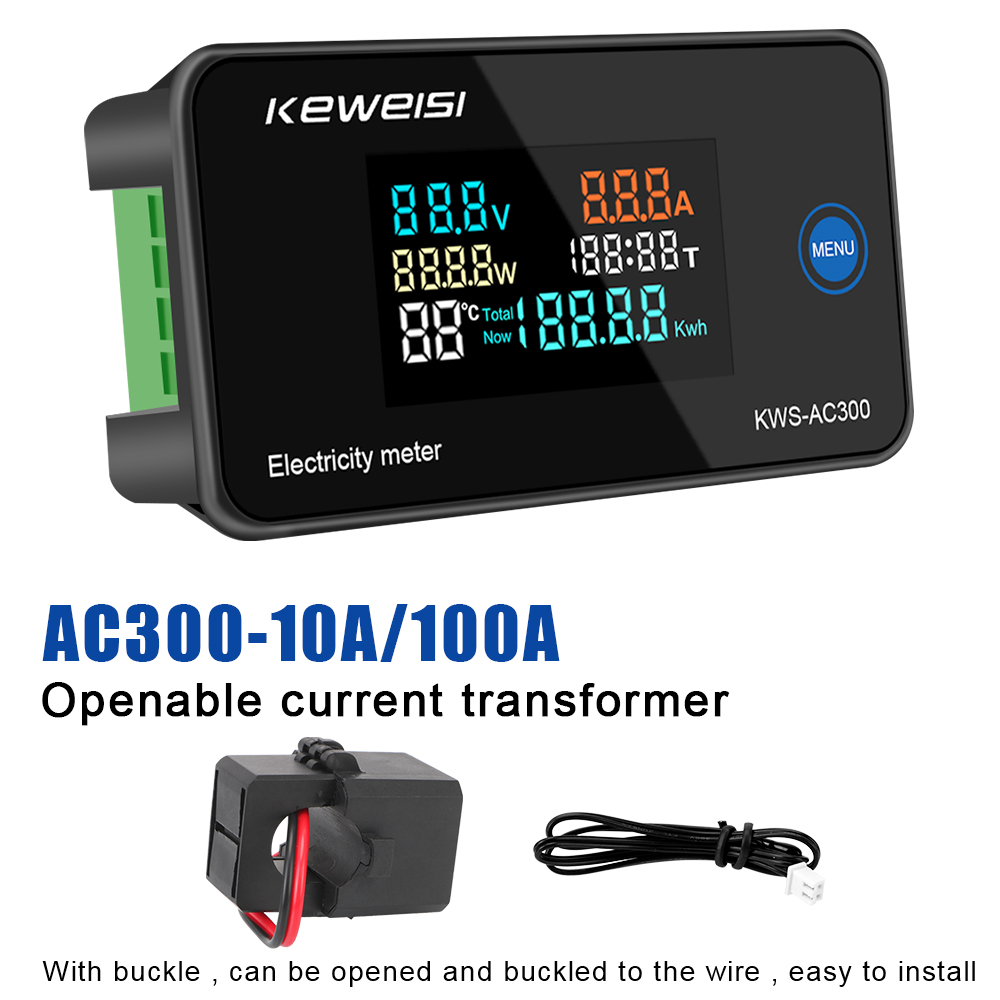 Digital LED Power Energy Meter Multimeter with Reset Function Wattmeter