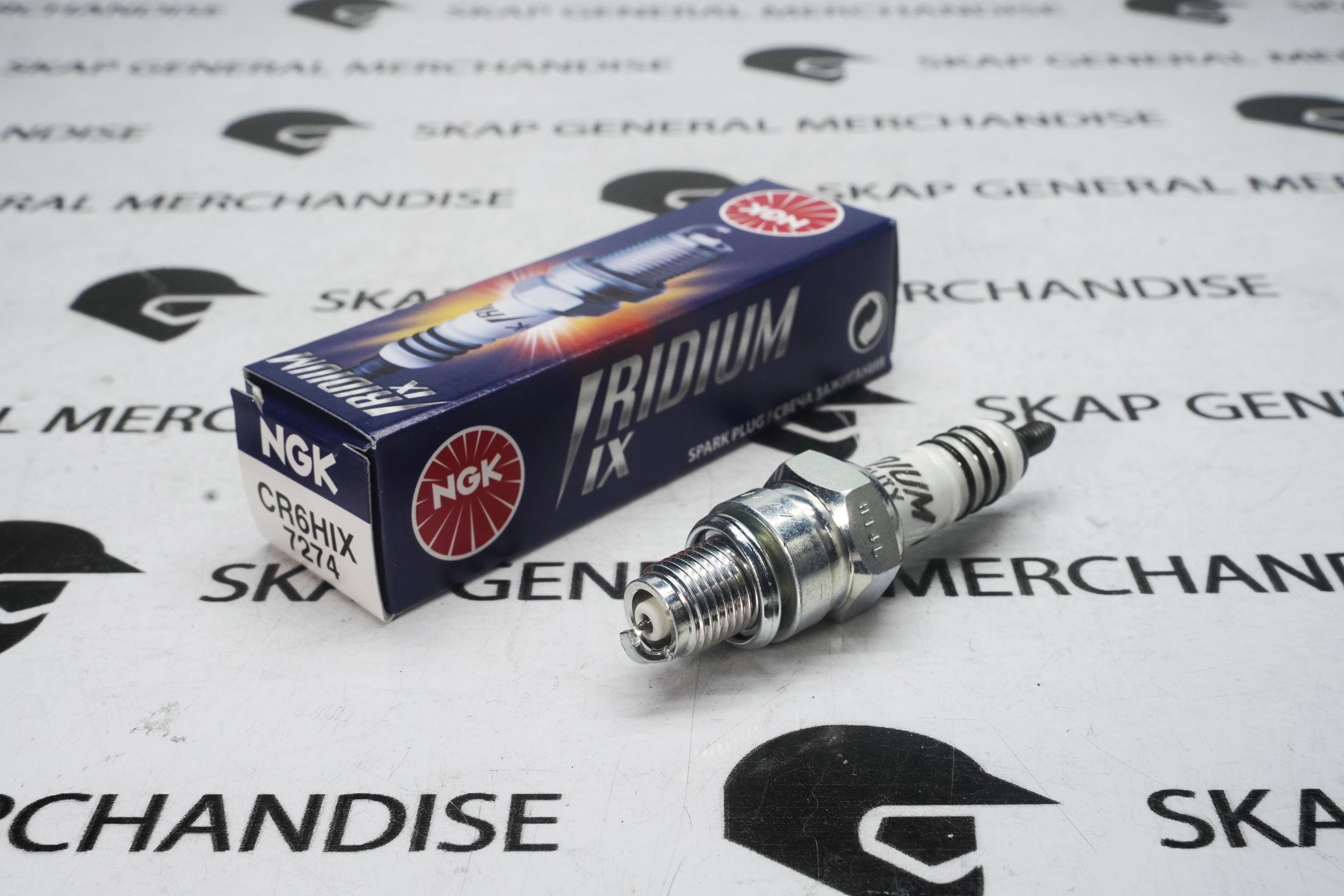 NGK CR6HIX • IRIDIUM IX SPARK PLUG WAVE 100 • XRM 110 • FURY 125