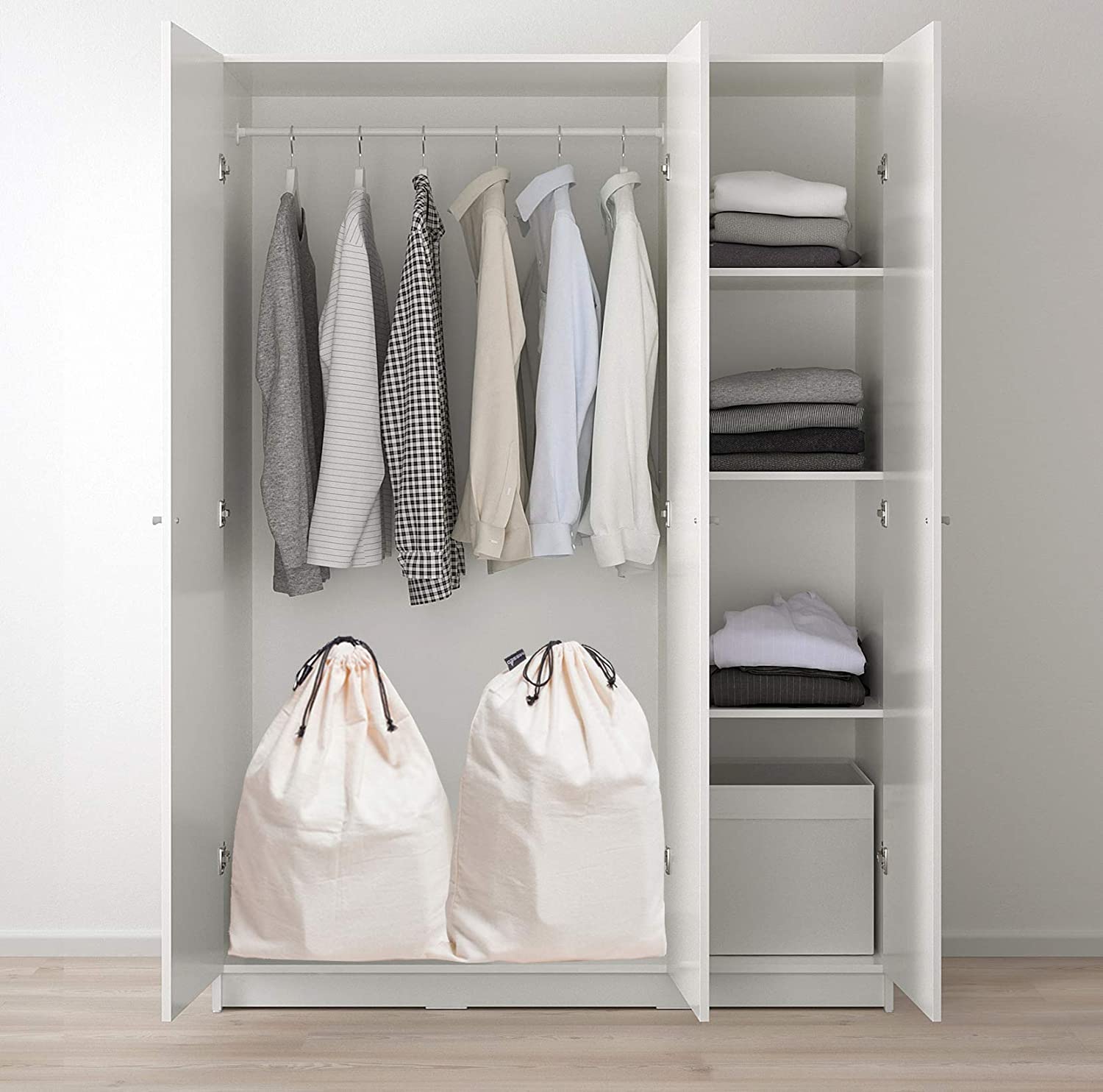 MISSLO Cotton Breathable Dust-Proof Drawstring Storage