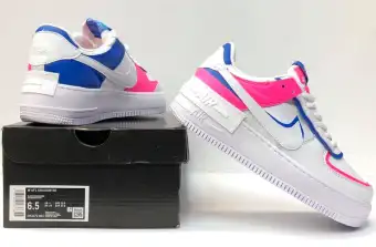 nike pink blue shoes