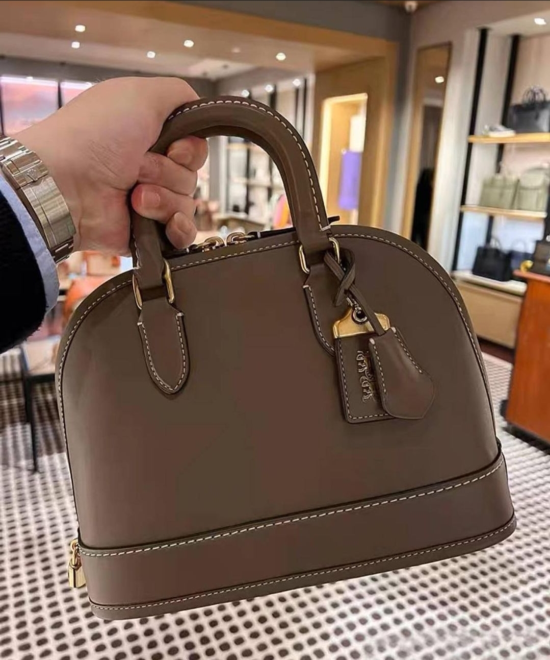 Coach mini sierra (platinum color)