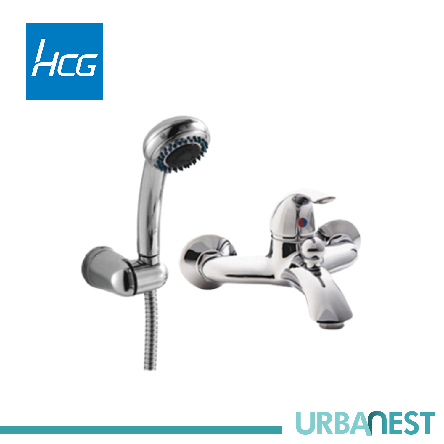HCG Hand Shower F3 BF3000PX NC. Full Brass Body Casting & Leadfree