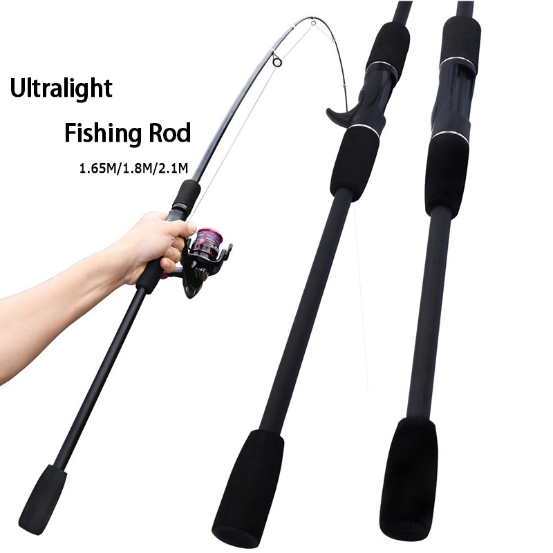 Fishing Rod ultralight 1.65/1.8/2.1M Fishing Rod Spinning Reel Outdoor Rod  2 Section Fishing Sports