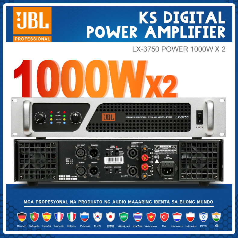 Amplifier JBL LX3750 audio amplifier 2 channel 4 Euro 8 Euro high