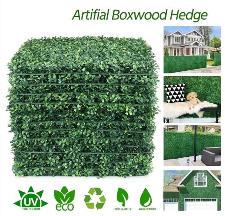 Yard Courtyard Color : 01, Size : 40*60CM Home Decor Indoor And Outdoor Privacy Shielding Fence Flower wall LVZAIXI Artificial Expandable Boxwood Hedge Panel