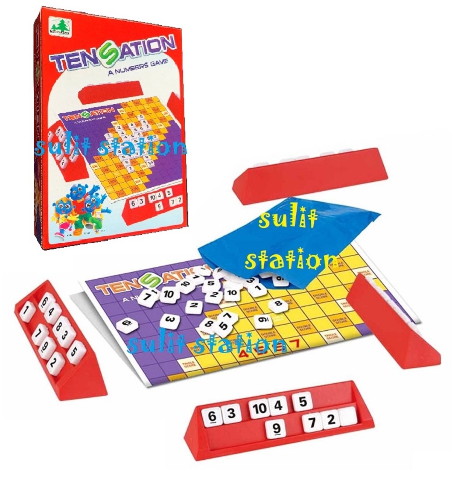 TENSATION NUMBER MIND STRATEGY PUZZLE TACTICAL BOARD GROUP FAMILY FUN