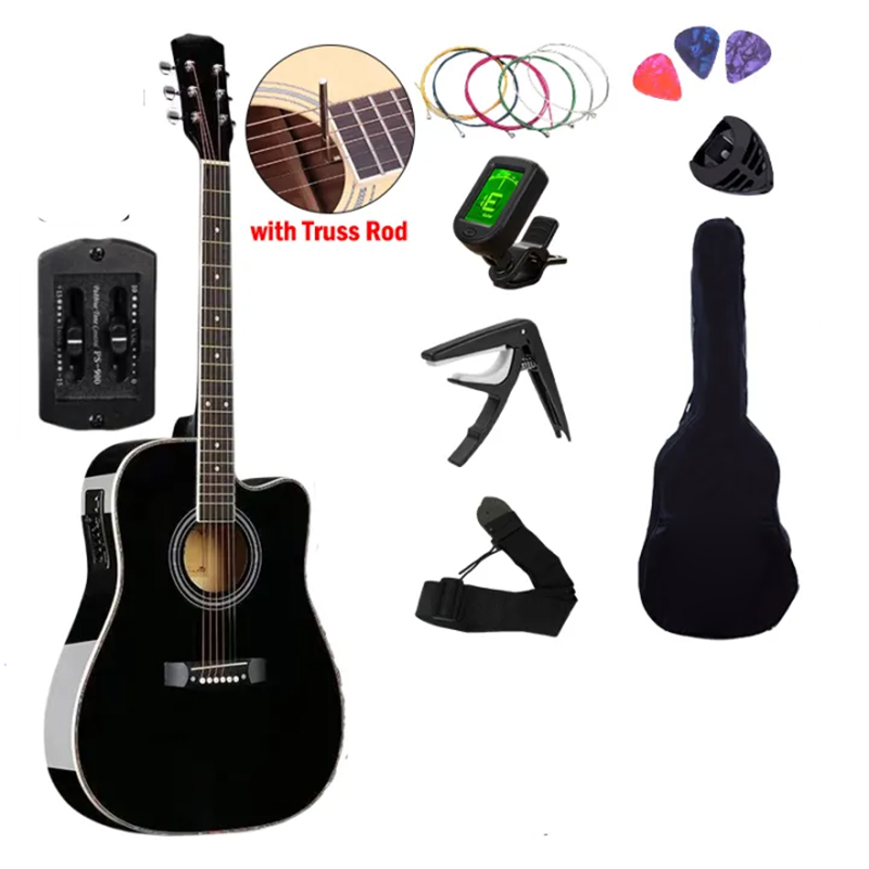 KAWES Electric Acoustic Guitar 6 String 41 inch Acoustic Electric ...