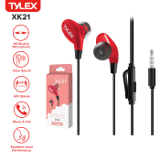 TYLEX XK21 In-Ear Earphones with Mic, 3.5mm Wired Headset