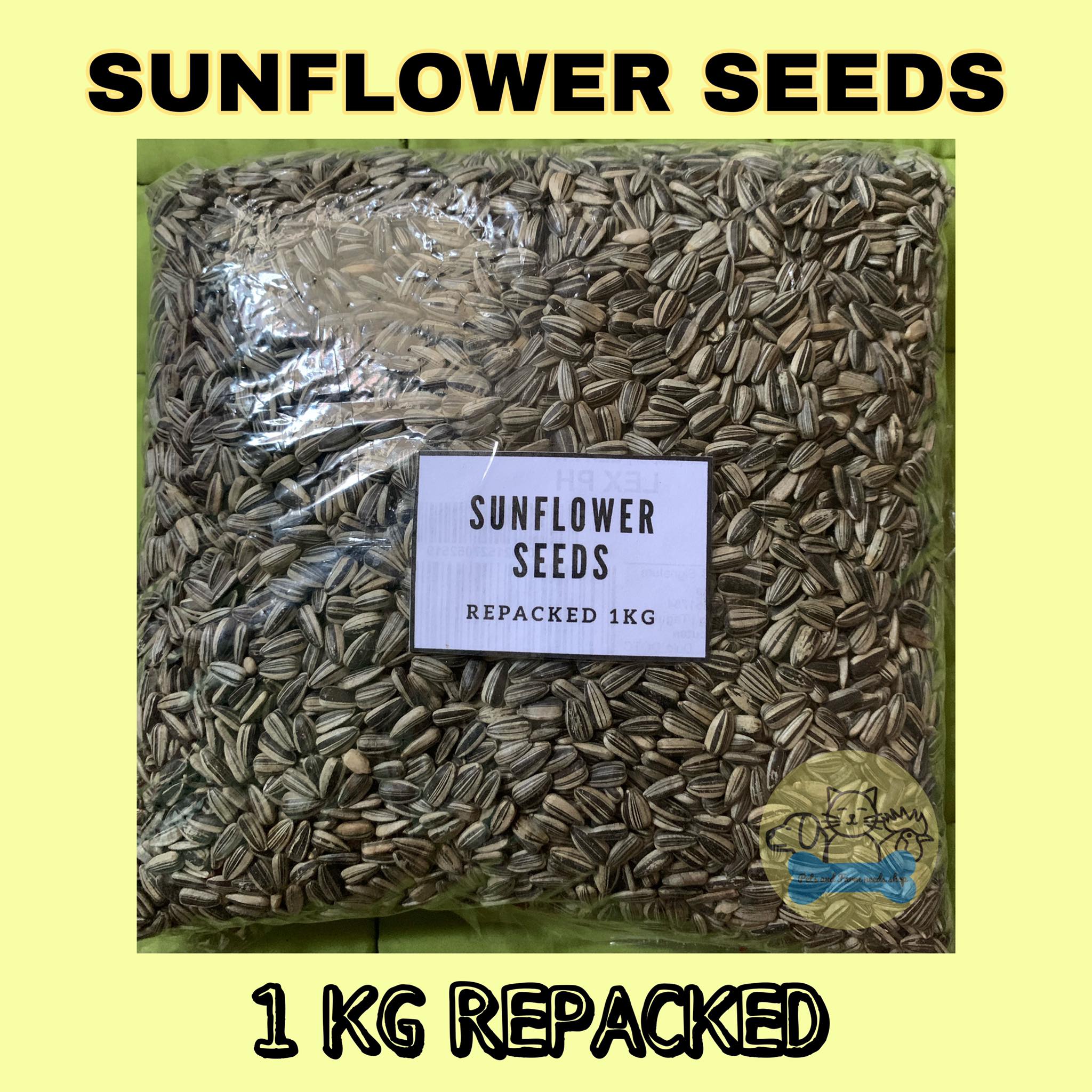 Stripe SUNFLOWER Seeds for birds and hamsters [1 KILO REPACKED] Lazada PH