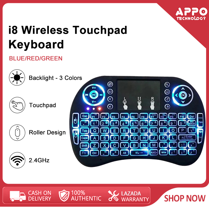 I8 Mini 2.4Ghz Wireless Touchpad Keyboard For Android TV Box Xbox Smart