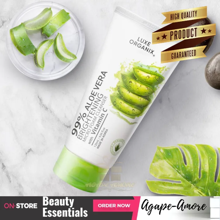 aloe vera brightening micro foam cleanser