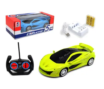 RC Victor Champion Car Rechargeable Batteries Set Remote Control Simulation Vehicle Blue Green Quality Imported Quality Children Toy Gift Toy Mart Toys Play Set Simulation Toy Toymart Gift Idea