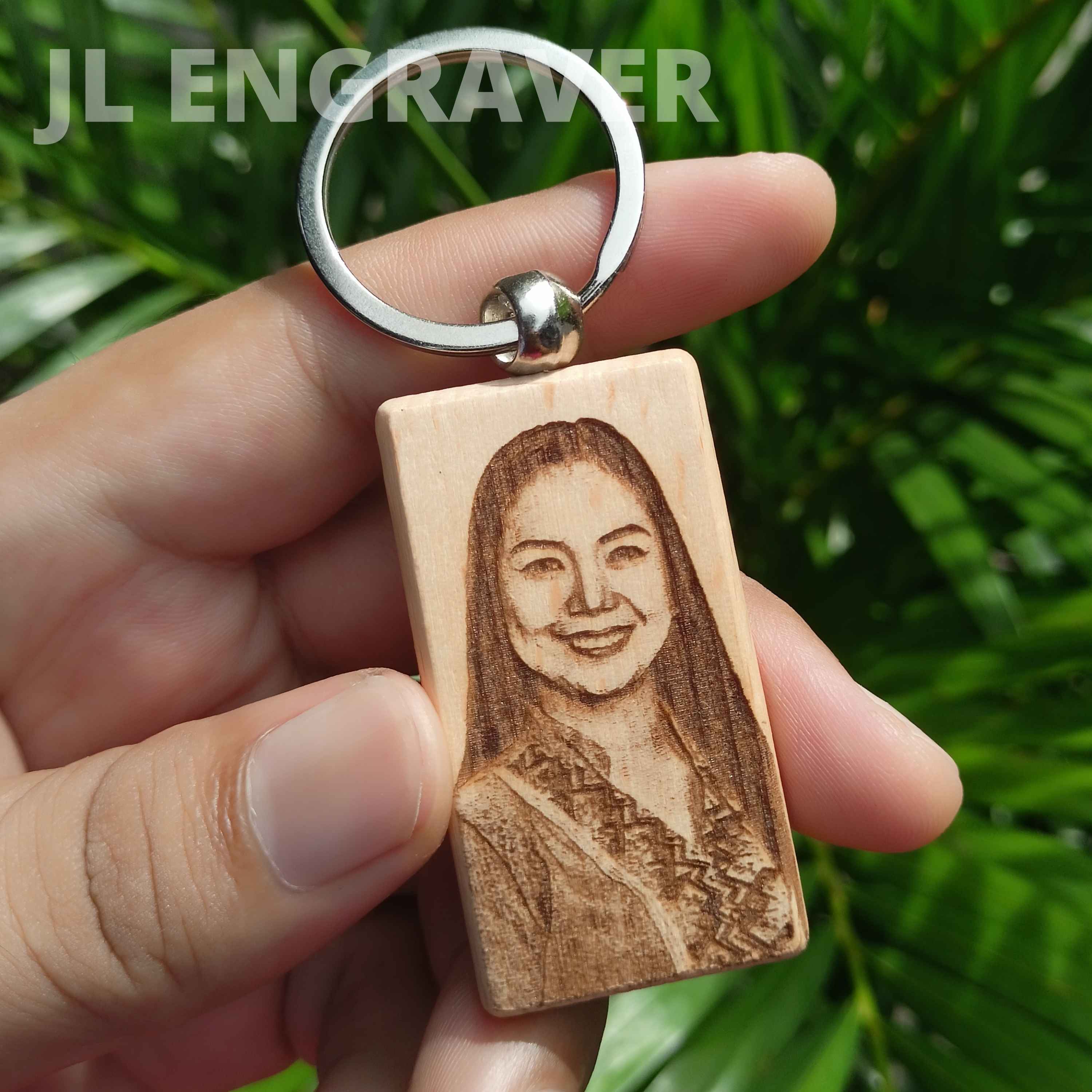 Personalize Keychain Souvenir Wood Engrave Gift for Weddings, Baptism