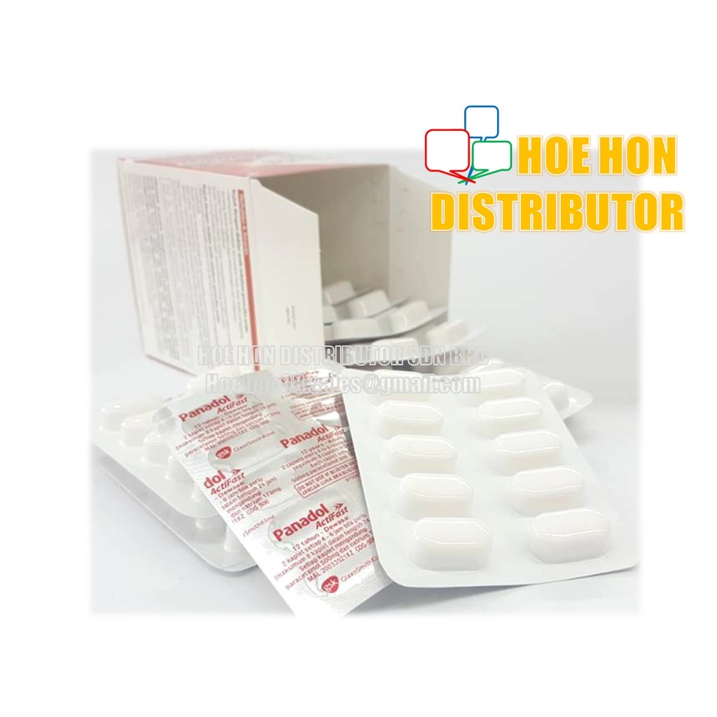 Panadol Actifast Paracetamol Fever Headache Toothache Migraine Cold Flu