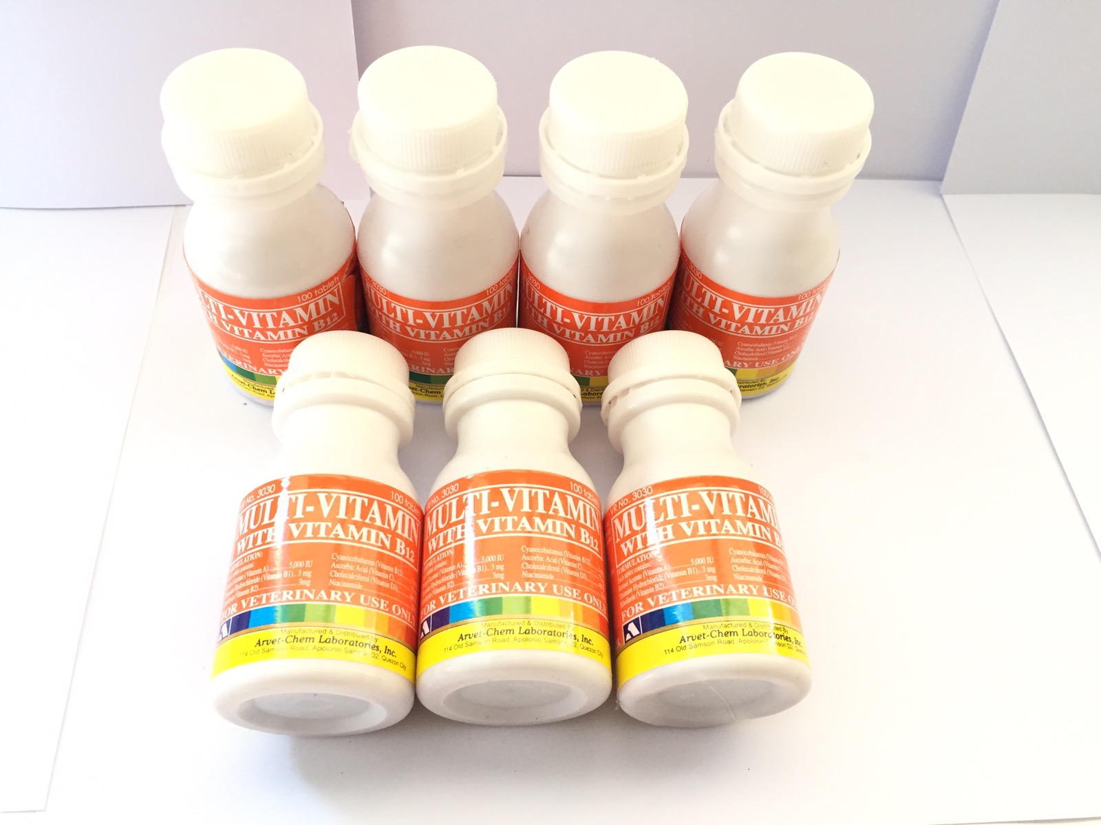[CLR AGRIVET] 7 bottles MULTIVITAMIN WITH VITAMIN B12 tablets for