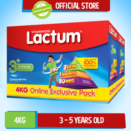 Lactum 3+ Plain Powdered Milk Drink 4kg