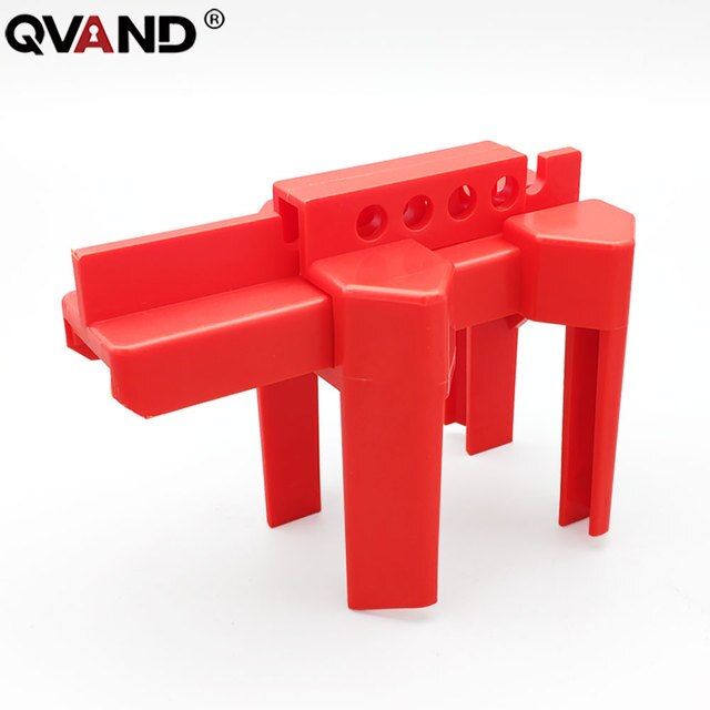 13mm To 200mm Industrial Adjustable Safety Gate Ball Valve Lockout Red