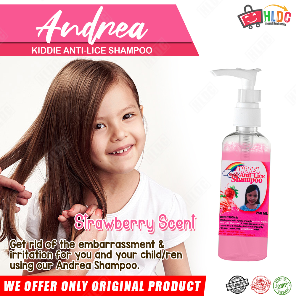 Andrea AntiLice Kiddie Shampoo 250ml Lice Remover Strawberry or Baby