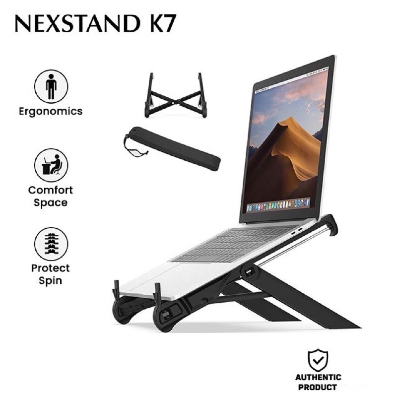Nexstand K7 Laptop Stand Multi-functional Foldable and Portable with Double  Flapper