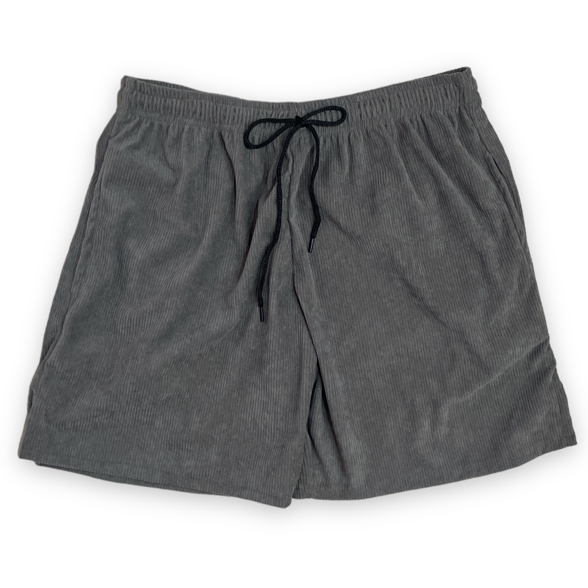 Plain Corduroy Shorts with Side Pockets for Men