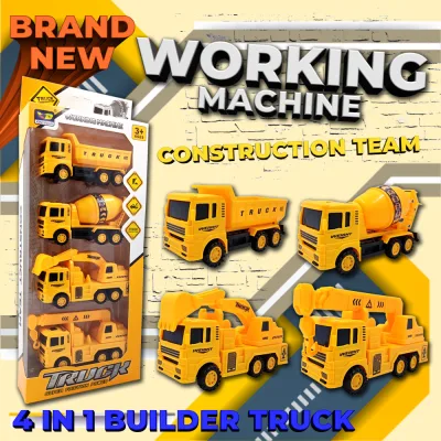 4 in 1 CITY BUILDER CONSTRUCTION TRUCK TOYS