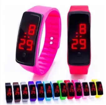 led watch rubber strap