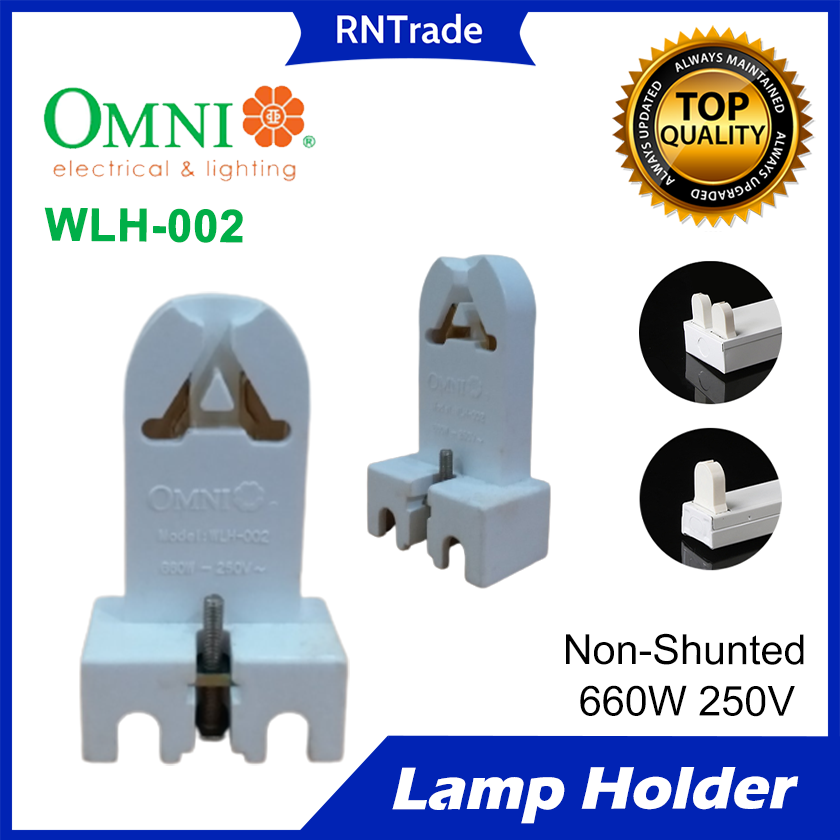 OMNI WLH002 T8 T10 T12 Light Socket Lamp Holder Fluorescent Lighting