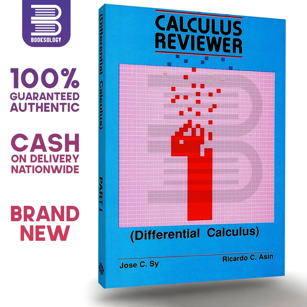 BOOKS CALCULUS REVIEWER 1 Differential Calculus Jose Sy Ricardo Asin Lazada PH