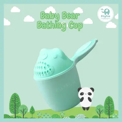 ELLYFUN Baby Shower Cup Cute Bear Design Shampoo Cup Bathing Cup BG0011