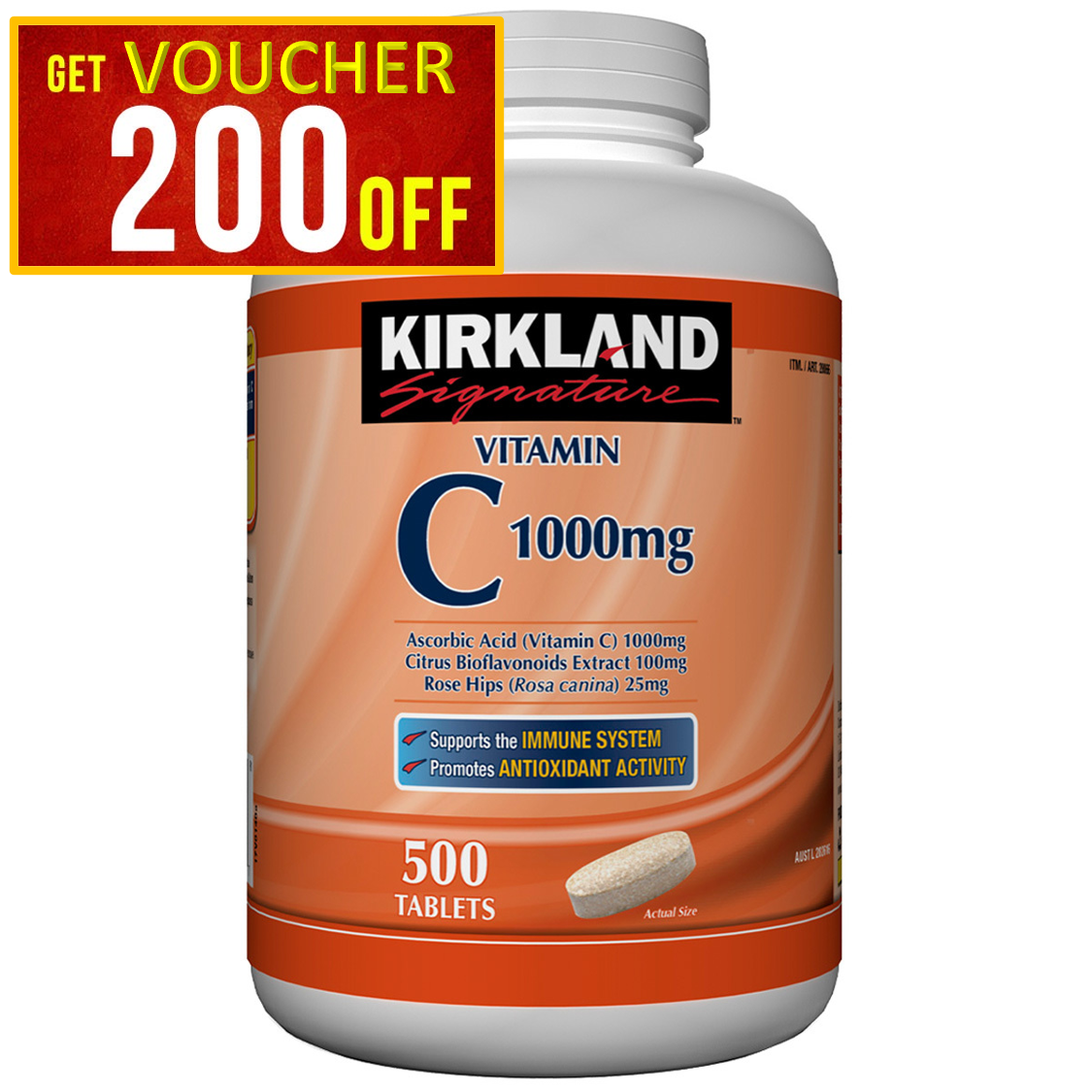 Kirkland Vitamin C 1000mg 500 Tablets Lazada Ph