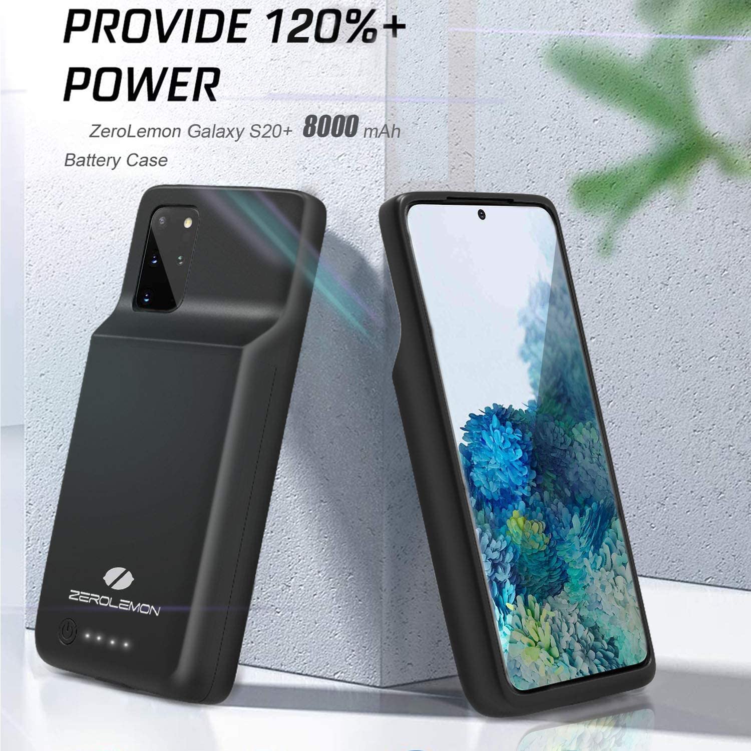 Battery Case Samsung Mobile With 8000mah Battery Wireless Charging